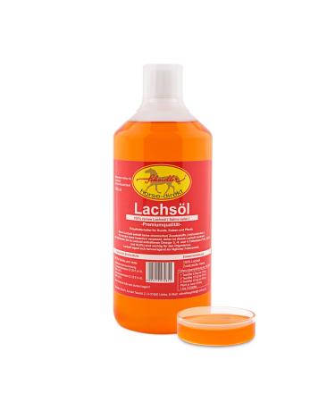 Horse-Direkt salmon oil for dogs cats and horses pure fish oil barf oil without additives rich in omega-3 6- and 9 fatty acids natural individual feed 1 liter