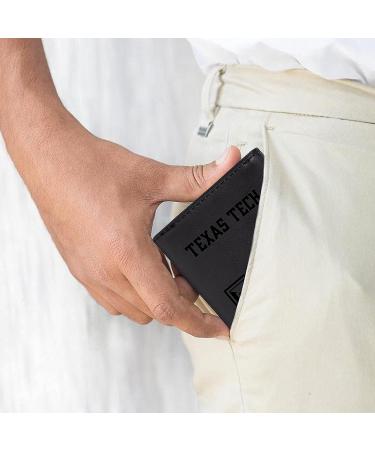 Texas Tech Red Raiders Laser Engraved Black Tri-Fold Wallet - Men's Accessory | Official NCAA Merchandise - Buy Online on GoSupps.com