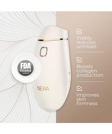 NEWA RF Wrinkle Reduction Device - FDA Cleared Skincare Tool for Facial Tightening | Boosts Collagen, Reduces Wrinkles | 1 Month Gel Supply | Ivory Classic - Buy Online on GoSupps.com