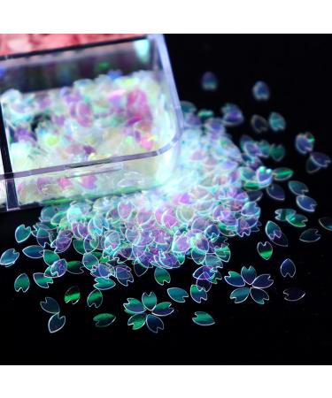 Shakven 3D Nail Charm 6-Colors Flower Sequin Spring Nail Charm Manicure | 3D Cherry Blossoms Petals Flower Sequin for Women Nail Decoration - Buy Online on GoSupps.com