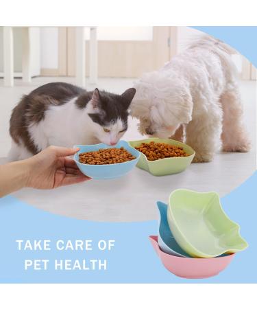 XINRUI 6 Pcs Cat Bowls Raised Anti-slip Kitten Bowls Multi-purpose Cat Food Bowls Plastic & Cute Pet Bowl Dishs for Pet Cat Dog Small Animal - Buy Online on GoSupps.com