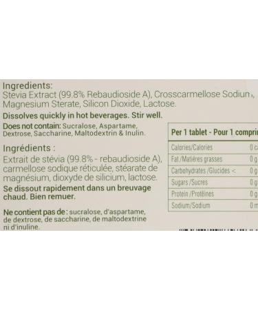 Greeniche Natural Stevia (Tablets) White 100 Count (Pack of 1) - Buy Online on GoSupps.com