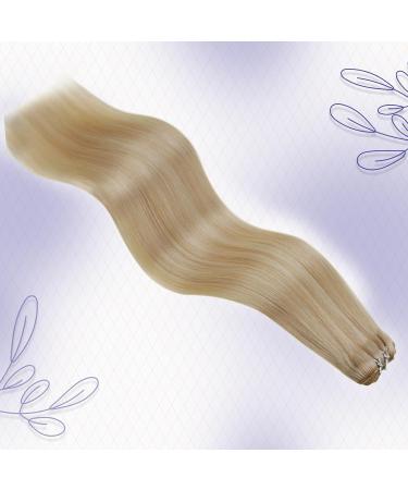 Buy Laavoo 55cm Real Hair Extensions | Blond Highlight Weft #P12/24 | 100g Premium Quality - Buy Online on GoSupps.com