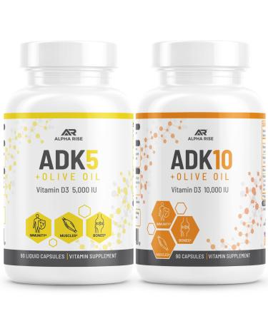 ALPHA RISE ADK 5 Vitamin Supplement + ADK 10 Vitamin Supplement