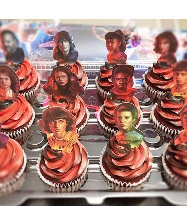 30 Stranger Cake Topper Cupcake Toppers Set Theme Birthday Party Decorations Favors Cake Supplies - Buy Online on GoSupps.com