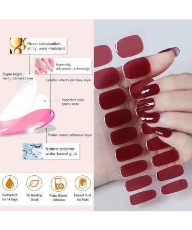 Nail Gel Polish Strips Full Wraps Nail Polish Stickers QFJM1524 - Buy Online on GoSupps.com