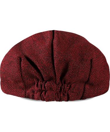 Mint Green Baby Boys Flat Cap - Herringbone Tweed Newsboy Hat 6-12 Months Red - Buy Online on GoSupps.com