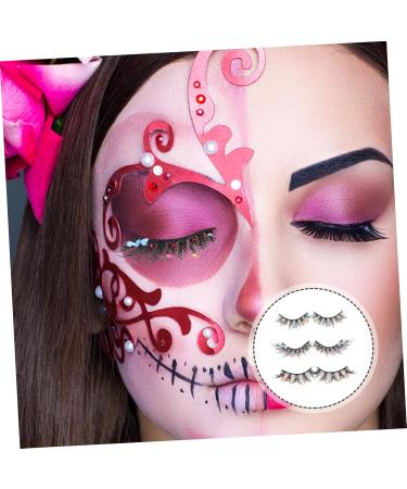 Beaupretty 3 Pairs Decor Fake Eyelashes False Lashes Wispy Eyelashes False Eyelashes Fake Lashes for Performance Makeup Accessories Fake Lashes Individual Slim Cosmetics Chemical Fiber - Buy Online on GoSupps.com