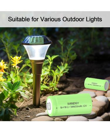 Rechargeable 2/3AA Batteries 12 Pack - 650mAh NiMH for Solar Lights | Long-lasting Eco-Friendly Power Cell - Buy Online on GoSupps.com