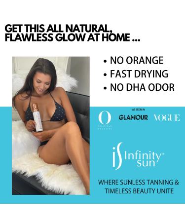 Infinity Sun Glow on the Go - Quick Dry 2 Hour Self-Tanning Mousse & Streak-Free Applicator Mitt (7 oz - Buy Online on GoSupps.com