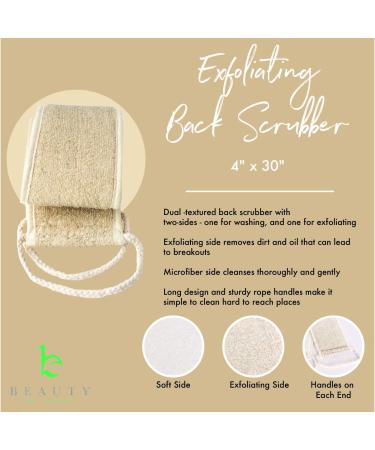 Exfoliating Back Scrubber for Shower - Loofah Body Washer for Men & Women - Buy Online on GoSupps.com