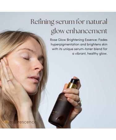 Matrescence Rose Glow Brightening Essence Face Serum & Toner (4oz/118ml) | Spa-Quality Facial Treatment | Pregnancy-Safe Skincare Made for Mom | Daily for Hormonal Skin - Buy Online on GoSupps.com