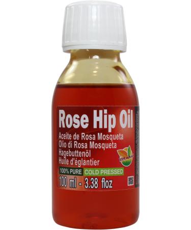 Rosehip oil. 100 ml. 100% pure. Virgin. Cold-pressed. No chemicals. No preservatives