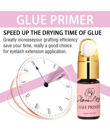 Lash Primer 10ML for Eyelash Extensions | Pre-Treatment for Semi Permanent Lashes | Removes Proteins & Oils | Increases Glue Bonding Retention | Includes Dropper - Buy Online on GoSupps.com