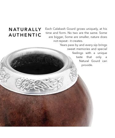 Balibetov Yerba Mate Set - 2 Gourd Cups 100g Loose Yerba Mate Bombilla & Cleaning Brush - Authentic Argentine Experience - Buy Online on GoSupps.com