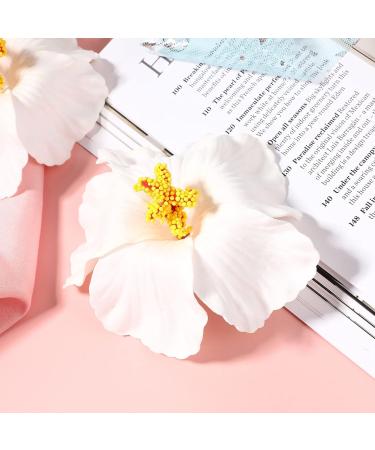 Lurrose 10pcs Hibiscus Hairpins - Hawaiian Hair Clips for Girls | Summer Party Favors & DIY Accessories - Buy Online on GoSupps.com