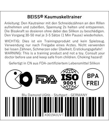 Beiss Laude Muskel Trainer | Achieve Striking Cheekbones & Defined Chin | Face Tightening & Muscle Activation | ISO 9001 Certified | International Shipping - Buy Online on GoSupps.com