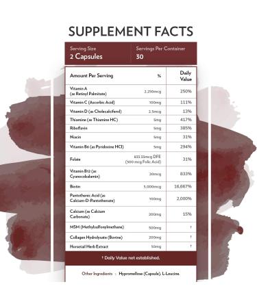 Terra Origin Beauty - 60 Capsules for Radiant Skin & Hair Health - Buy Online on GoSupps.com