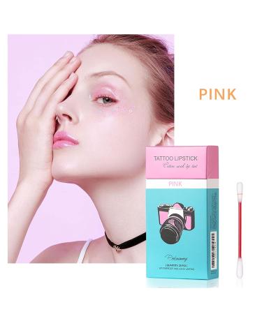 PASNOWFU Tattoo Lipstick 20 Pcs Set | Velvet Matte Lip Stain | Durable Waterproof Formula | Non-Stick Lip Gloss | Portable and Long-Lasting (Pink) - Buy Online on GoSupps.com