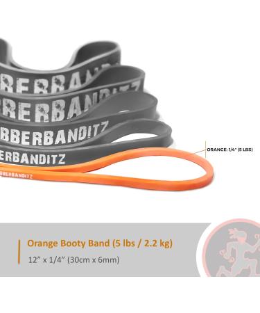 Rubberbanditz Extra Thick Booty Bands | Mini Resistance Bands for Glutes & Legs | 5 Sizes 5-100 lbs | Includes Workout eGuide for Women - Buy Online on GoSupps.com