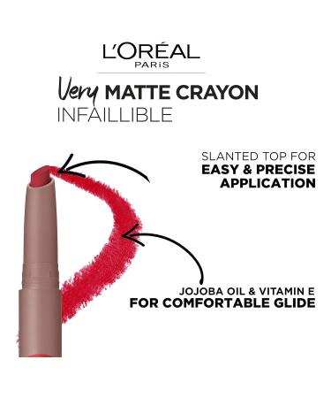L'Or al Paris Matte Lip Crayon Lipstick 113 Everyday - International Shipping Available | Buy Now - Buy Online on GoSupps.com