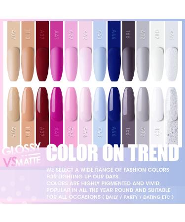 Gellen Dip Powder Nail Kit - 12 Colors Acrylic Dipping Starter Set for French Manicure DIY Nail Art - Buy Online on GoSupps.com