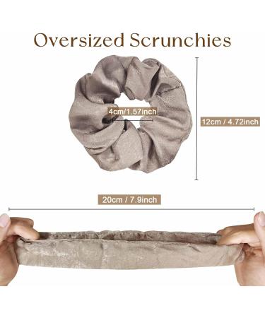 Kavya Hair Scrunchies for Women large Silk Scrunchie Satin Hair Tie Elastics Hair Bobbles Traceless Scrunchy Ponytail Holders Hair Accessories for Women and Girls with Fine Thick Hair - Buy Online on GoSupps.com