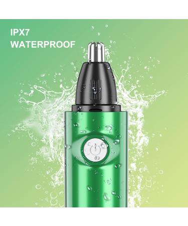 2024 Professional Nose Hair Trimmer for Men & Women - Painless Waterproof USB Rechargeable - Easy Cleaning Eyebrow & Facial Trimmer (Green - Buy Online on GoSupps.com