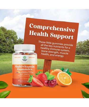 Potent Daily Multivitamin Gummies for Adults - 90 Non-GMO & Gluten-Free Wellness Blend for Energy & Immunity - Buy Online on GoSupps.com