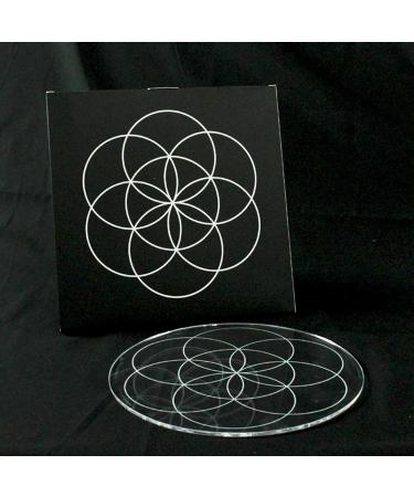 Round Crystal Krsage Pendulum Board - Energy Star Metaphysical Decor for Bedrooms & Living Rooms - Buy Online on GoSupps.com