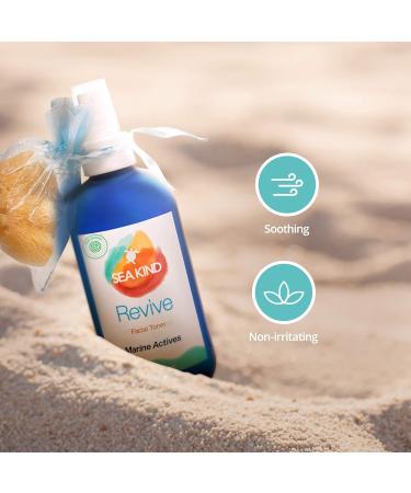 Revive Facial Toner - Marine Actives Aloe Vera Grapefruit | Pore Minimizer & Hydrating Skin Cleanser for All Skin Types | 8 fl oz - Sea Kind - Buy Online on GoSupps.com
