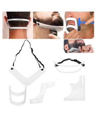 5-Piece Beard Formation Tool Set for Men | Beard Guideline & Mustache Styling Templates - Ultimate Care Kit - Buy Online on GoSupps.com