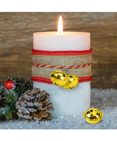 24PCS MCPINKY Jingle Bells - 1 Inch Gold Metal Craft Bells for DIY Christmas Festival & Home Decoration - Buy Online on GoSupps.com