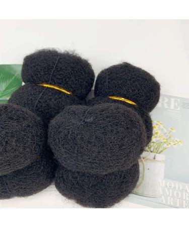 Tight Afro Kinky Human Hair for Dreadlocks - 4 Bundles 8 Inch Natural Black 1B - Buy Online on GoSupps.com