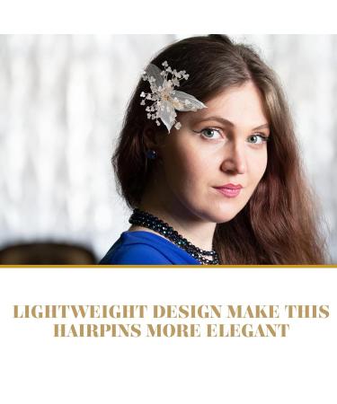 Lurrose Bridal Hair Clips - Green Leaf & Crystal Accessories for Weddings & Parties - Buy Online on GoSupps.com