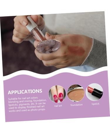 6 pi ces Palette Nail Art R sine pour M lange Ongles Plateau Cosm tique Multifonctionnel pour Peinture et Design Pratique Porter Au Doigt - Buy Online on GoSupps.com