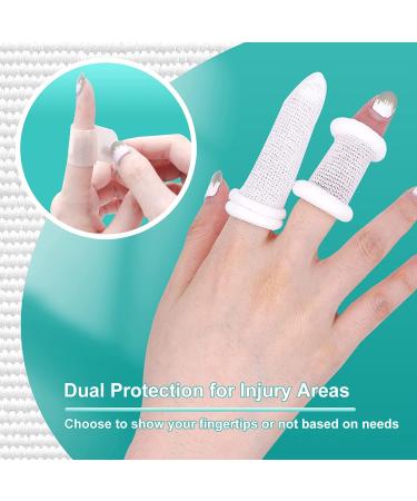 Dimora 60Pcs Cotton Finger Bandage Elastic Breathable Finger Cots for Wounds - Ideal Finger Glove for Scald Protection, Cargo Handling, Gardening, Sports & Fitness - Buy Online on GoSupps.com