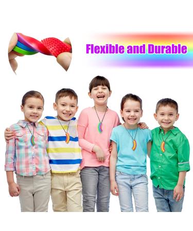 Seeway Kau-Halkette: Rainbow Bridge Silicone Chewing Ring for Autism Pain Relief & Biting Needs Ideal for Kids with Aching Gums - Buy Online on GoSupps.com