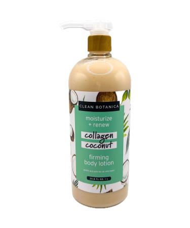 CLEAN BOTANICA Moisturize And Renew Collagen Coconut Firming Body Lotion 33.8 FL OZ