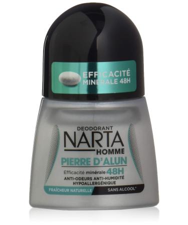 Narta NARTA Men's Deodorant Ball with Alum Stone 48 H 50 ml 3 Pieces Pack of 3