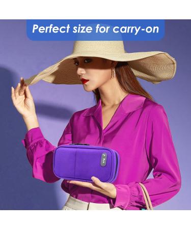Youshares Insulin Cooling Bag with 2 Cooling Packs - Large Capacity Diabetes Bag for Diabetics (Purple) | Keep Medications Cold & Safe - 21x11.5x6cm - Buy Online on GoSupps.com