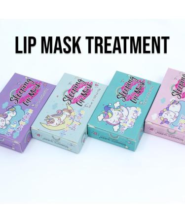 100 Glam Lux Bundle Unicorn Sleeping Lip Mask Set of 4 Overnight Soothing Lip Treatment Exfoliating & Hydrates Lips Diminishes Fine Lines Lip Care For Women Girls Teens - Buy Online on GoSupps.com