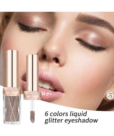 Liquid Eyeshadow Set - High Pigment Shimmer Eye Shadow - 6 Colors Waterproof Eyeliner Eyebrow Make-up Multi-Dimensional Eye Looks Fovolat 06 - Buy Online on GoSupps.com