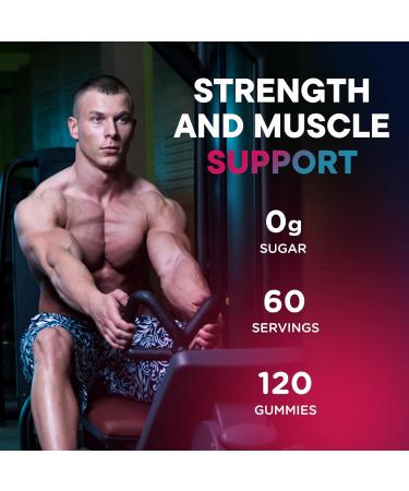 HMB and L-Leucine Gummies, 4500mg HMB and Leucine Supplements for Men & Women, Sugar-Free, Strawberry Flavored, 120 Count Strawberry 60 Count (Pack of 2) - Buy Online on GoSupps.com