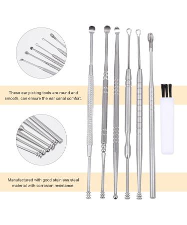 Stainless Steel Ear Pick Tool Kit - Portable Earwax Removal Set for Adults - Buy Online on GoSupps.com
