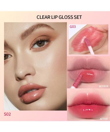 Hydrating Lip Gloss Set - 6 Moisturizing Colors | Long-Lasting Glossy Lip Oil | Nourishing & Glow - Buy Online on GoSupps.com