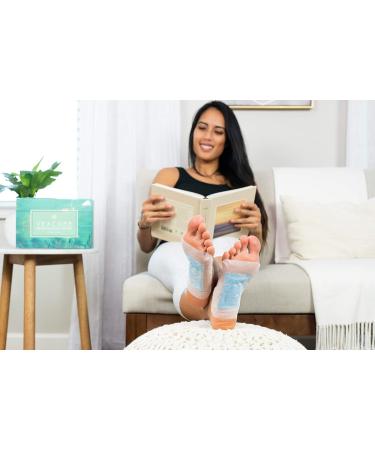 30 Herbal Foot Pads for Cleansing & Stress Relief - Mint Aroma, Exfoliating Peel - Natural Patches, Strong Adhesive - 2in1 Feet Patch (30 Pack) - Buy Online on GoSupps.com