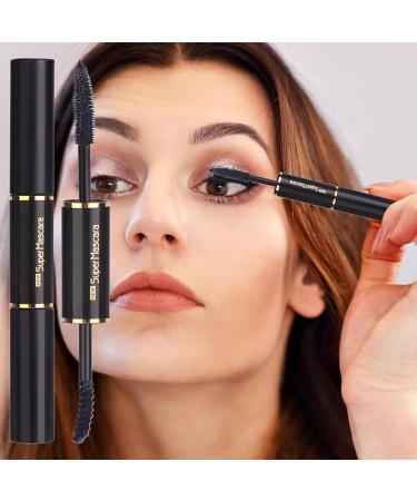 Eyelash Mascara Double Head Waterproof and Sweatproof Long Lasting Eyelashes Makeup Tool for Party Vacation Travel Black - Buy Online on GoSupps.com