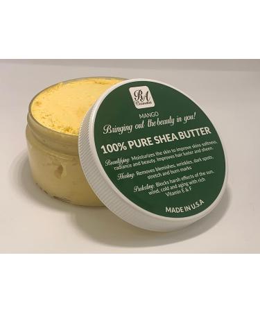 Organic Whipped Mango African Shea Butter 6oz - 100% Pure, Natural (Pack of 1) - Buy Online on GoSupps.com