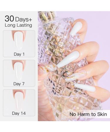 ROSALIND White Poly Extension Gel 80ml | Easy DIY Nail Builder Gel for Thickening and Decoration | UV Lamp Required - Buy Online on GoSupps.com